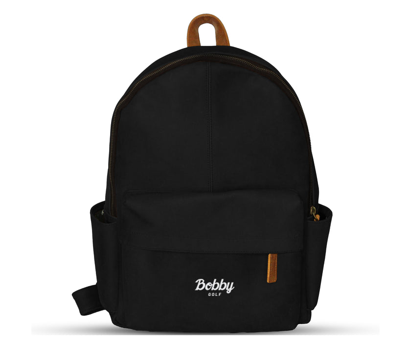 bobby black leather backpack Bobby Golf Round Backpack